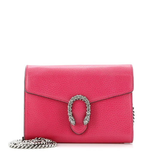Gucci Dionysus Chain Wallet Leather with Embellished Detail Small
