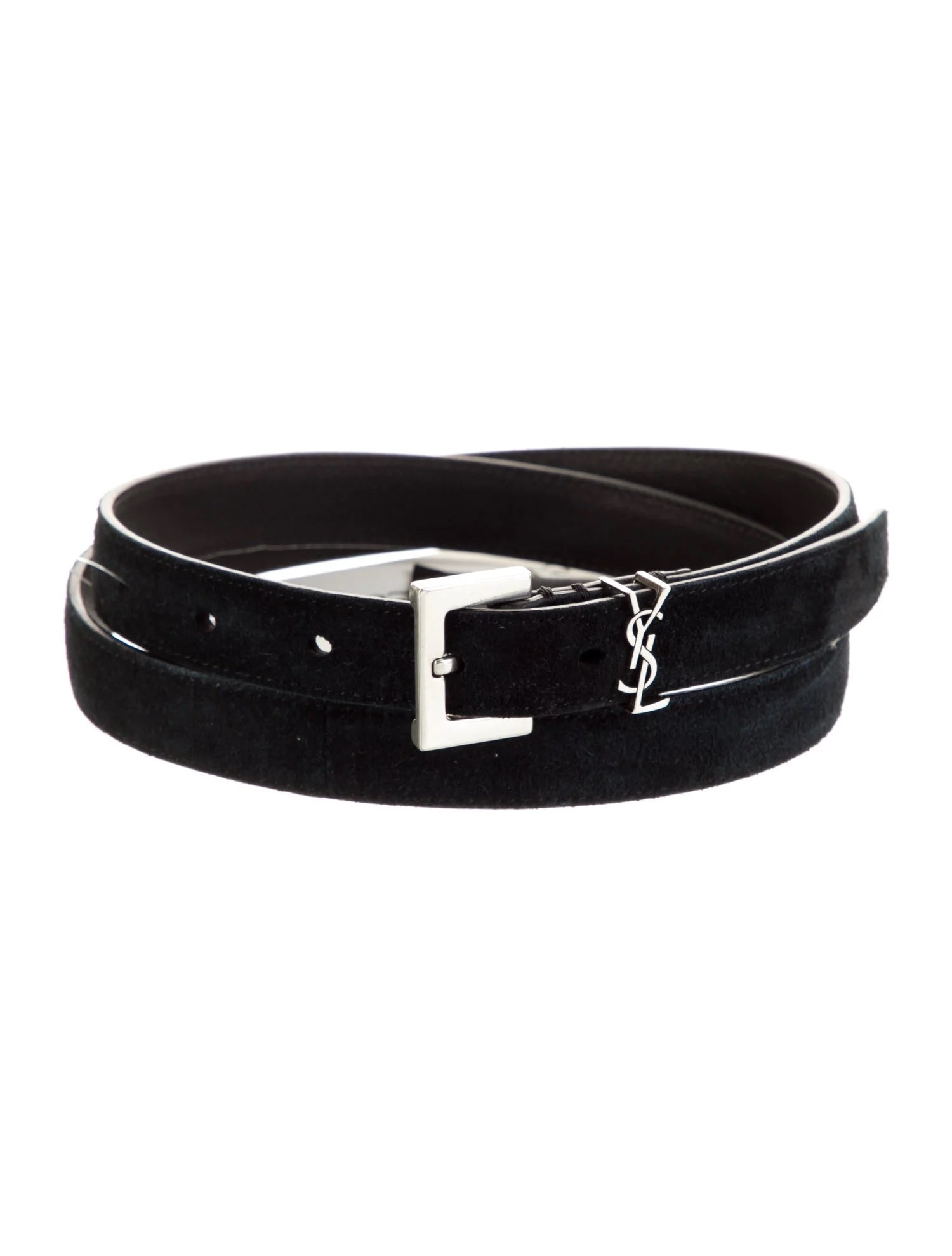 Saint Laurent Skinny Leather Belt