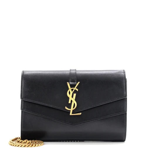 Saint Laurent Sulpice Chain Wallet Leather
