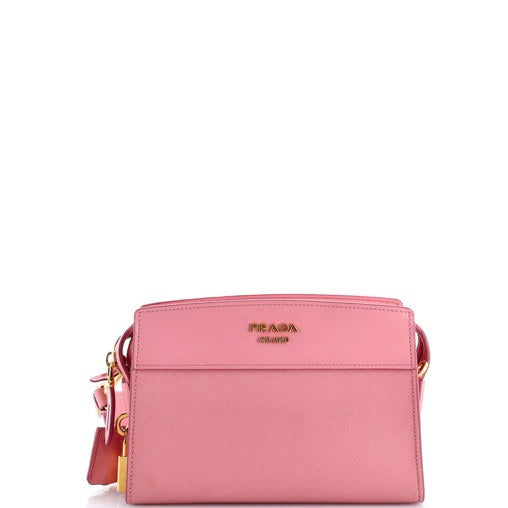 Prada Esplanade Crossbody Bag Saffiano with City Calf Small