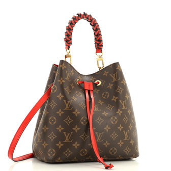 Louis Vuitton Braided Handle NeoNoe Handbag Monogram Canvas MM