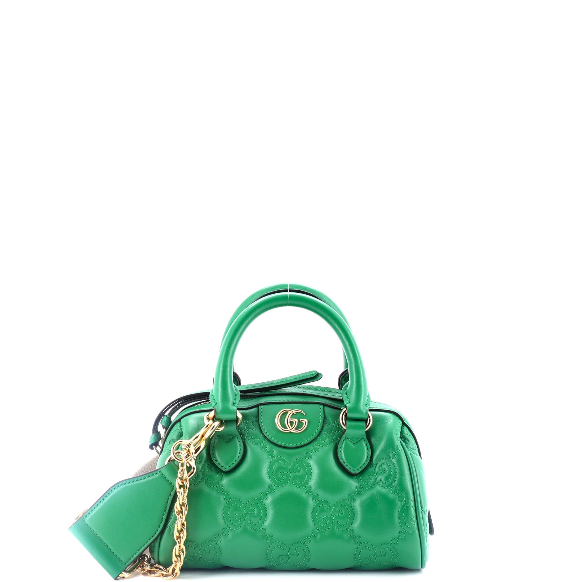 Gucci Ophidia Convertible Boston Top Handle Bag GG Matelasse Leather Mini