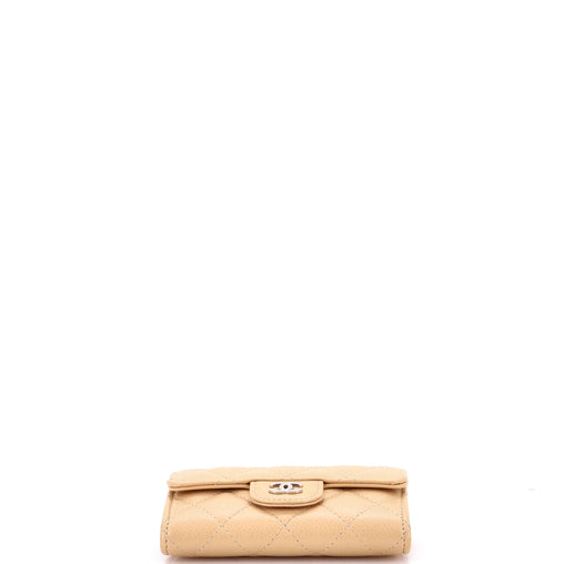 Chanel Classic Flap Card Case Quilted Caviar