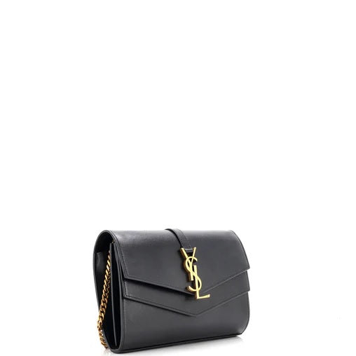 Saint Laurent Sulpice Chain Wallet Leather