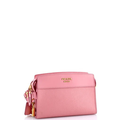 Prada Esplanade Crossbody Bag Saffiano with City Calf Small