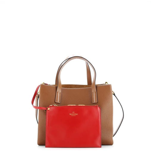 Valentino Garavani VRing Convertible Tote Leather Small
