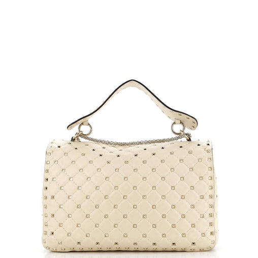 Valentino Garavani Rockstud Spike Flap Bag Quilted Leather Large