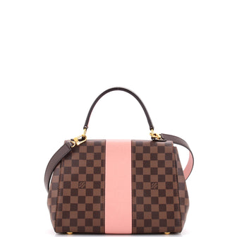 Louis Vuitton Bond Street Handbag Damier with Leather MM