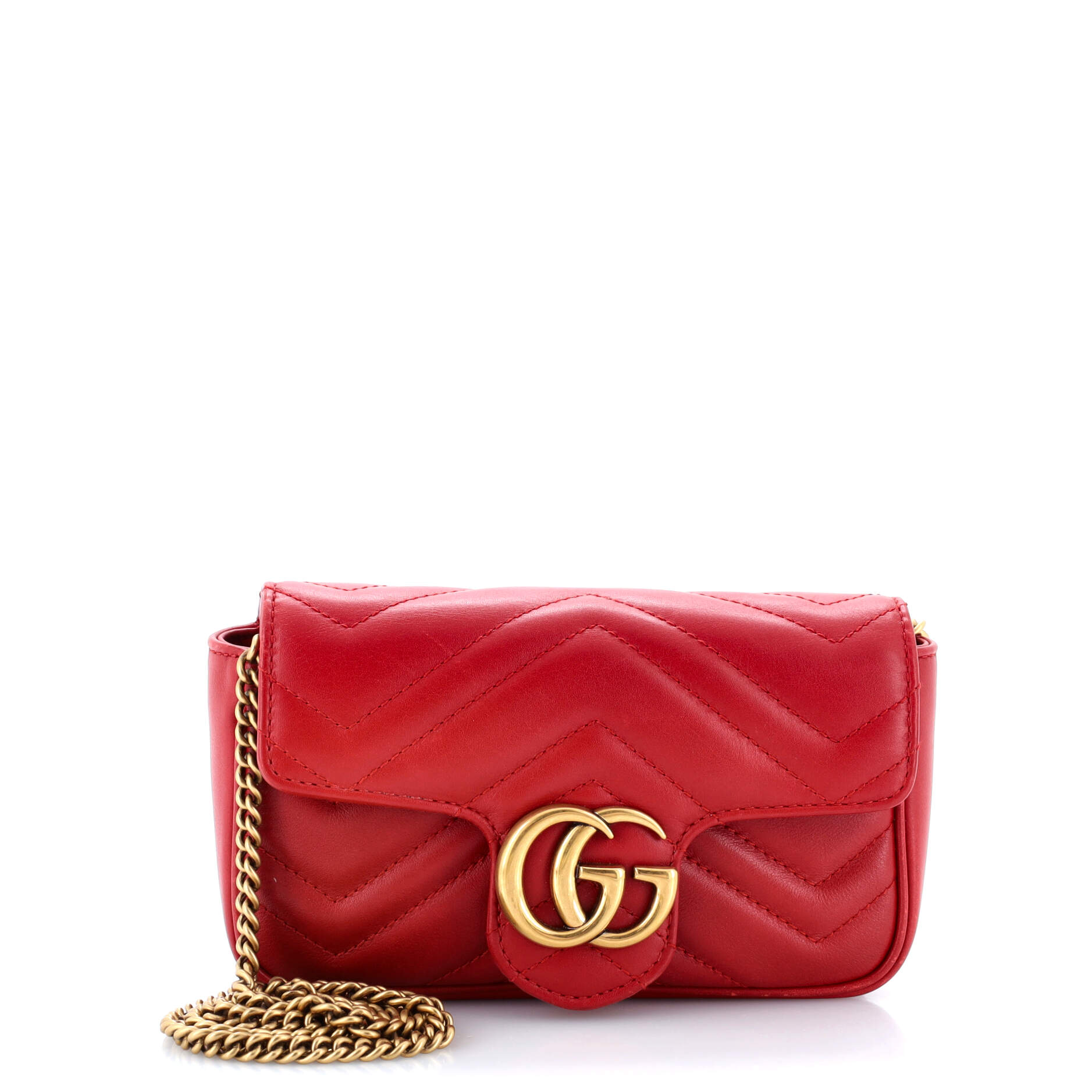 Gucci GG Marmont Flap Bag Matelasse Leather Super Mini