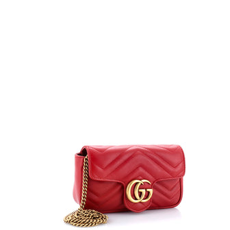 Gucci GG Marmont Flap Bag Matelasse Leather Super Mini