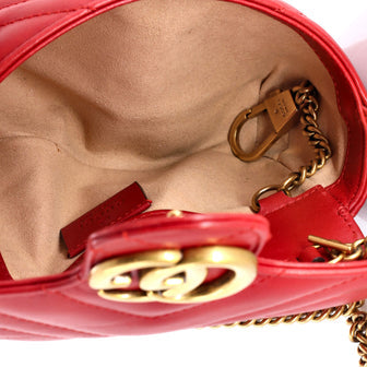 Gucci GG Marmont Flap Bag Matelasse Leather Super Mini