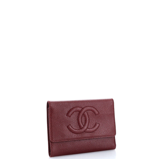Chanel Trifold CC Wallet Caviar Long