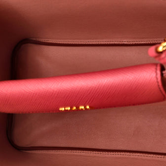 Prada Cuir Double Tote Saffiano Leather Small