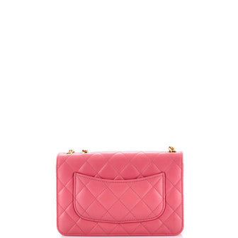 Chanel All Slide Long Wallet on Chain Quilted Lambskin