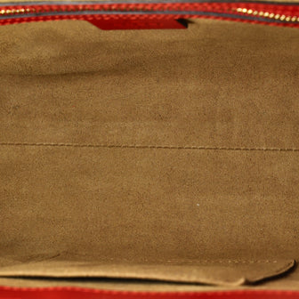 Gucci Padlock Top Handle Bag GG Coated Canvas and Leather Small