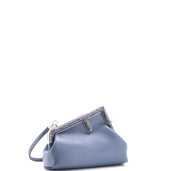 Fendi First Bag Leather with Python Small