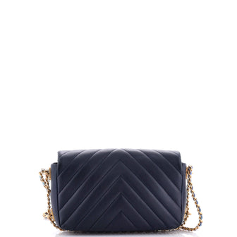 Chanel Chain Around CC Flap Bag Chevron Lambskin Mini