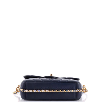 Chanel Chain Around CC Flap Bag Chevron Lambskin Mini