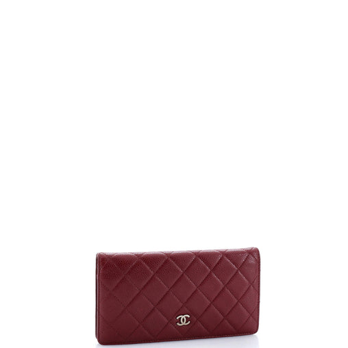 Chanel L-Yen Wallet Quilted Caviar