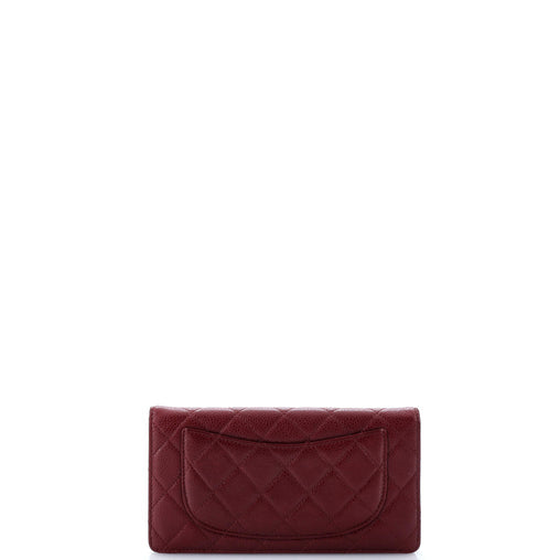 Chanel L-Yen Wallet Quilted Caviar