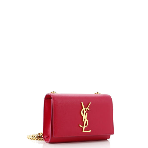 Saint Laurent Classic Monogram Crossbody Bag Grainy Leather Small