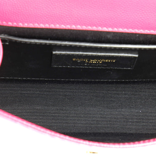 Saint Laurent Classic Monogram Crossbody Bag Grainy Leather Small
