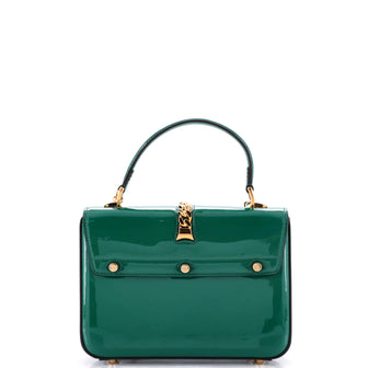 Gucci Sylvie 1969 Top Handle Bag Patent Mini