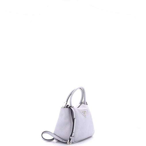 Prada Flou Zipped Top Handle Bag Vitello Daino Small