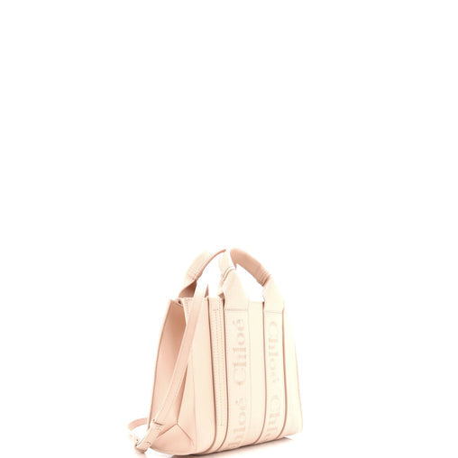 Chloe Woody Convertible Tote Leather Small