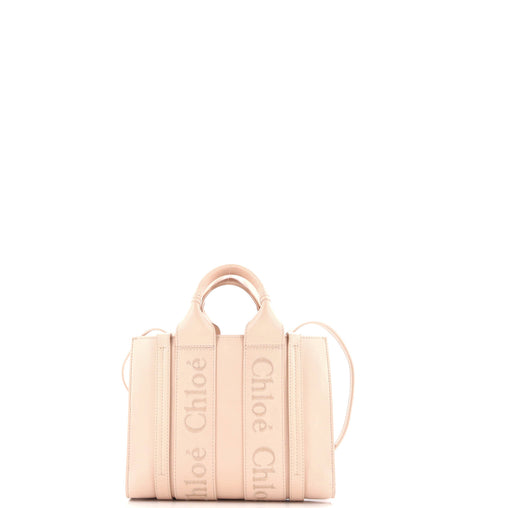 Chloe Woody Convertible Tote Leather Small