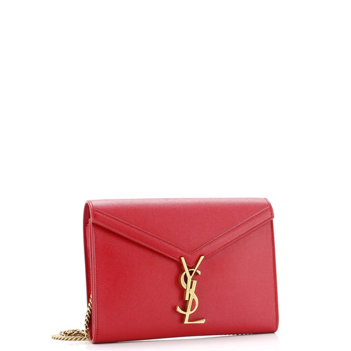 Saint Laurent Cassandra Chain Wallet Leather