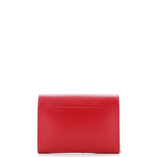 Saint Laurent Cassandra Chain Wallet Leather