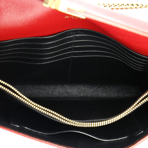 Saint Laurent Cassandra Chain Wallet Leather