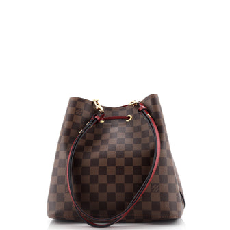 Louis Vuitton NeoNoe Handbag Damier with Leather MM