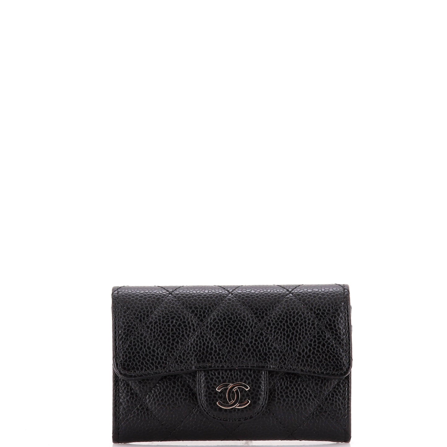 Chanel Classic Flap Card Holder Quilted Caviar
