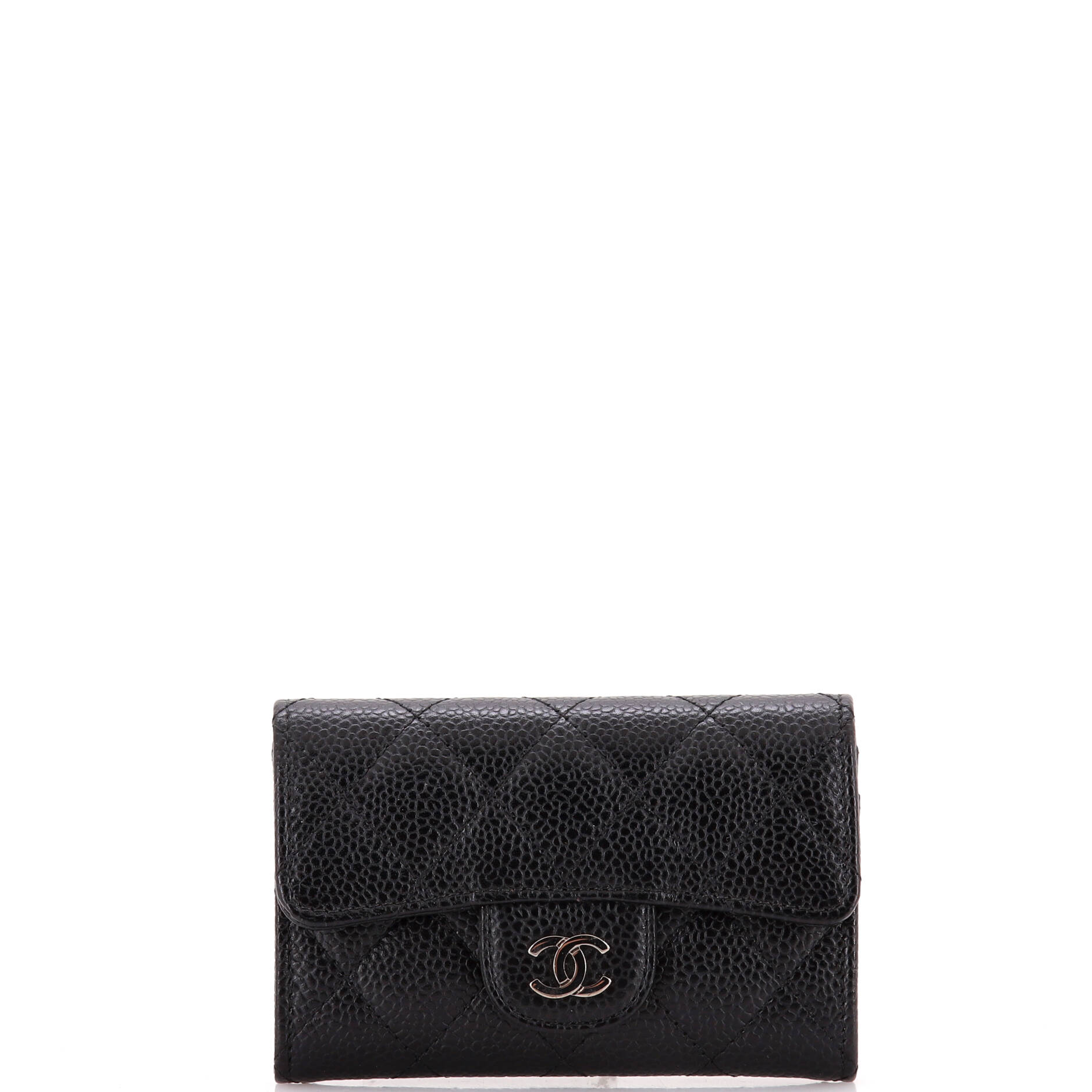 Chanel Classic Flap Card Holder Quilted Caviar