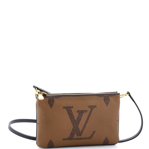 Louis Vuitton Double Zip Pochette Reverse Monogram Giant