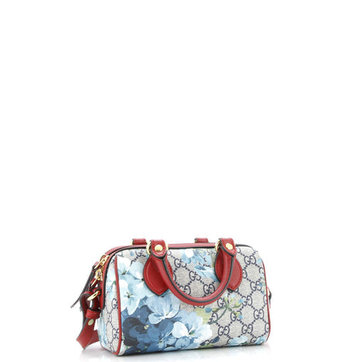 Gucci Convertible Boston Bag Blooms Print GG Coated Canvas Nano
