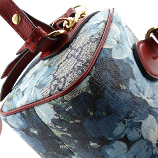 Gucci Convertible Boston Bag Blooms Print GG Coated Canvas Nano