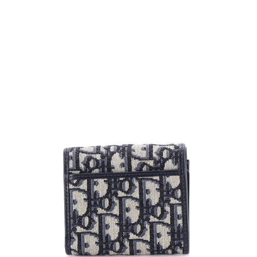 Christian Dior 30 Montaigne Lotus Wallet Oblique Canvas Compact