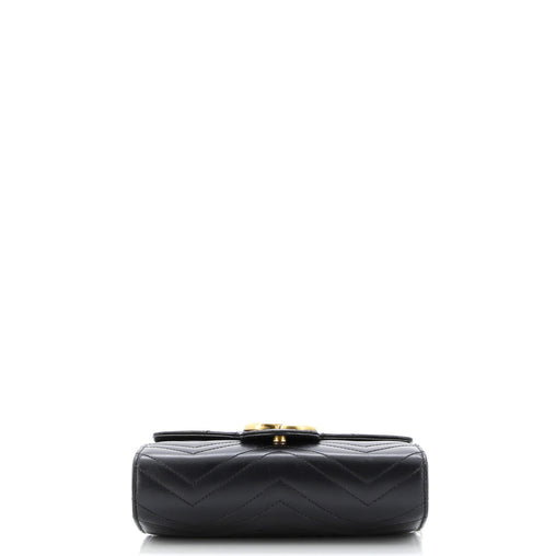 Gucci GG Marmont Chain Wallet Matelasse Leather Mini