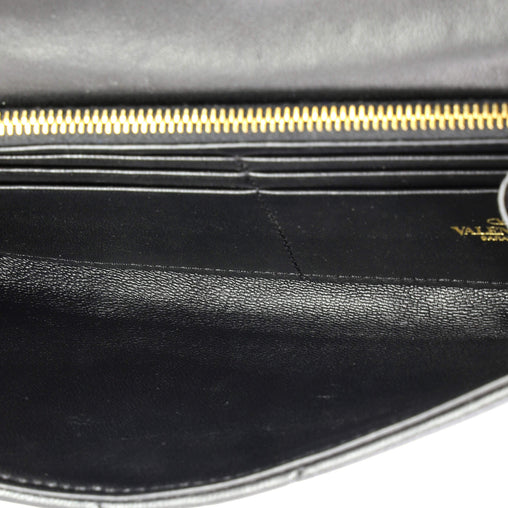 Valentino Garavani Roman Stud Wallet on Chain Quilted Leather