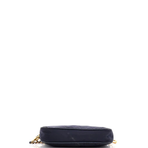 Prada Chain Crossbody Bag Tessuto and Saffiano Leather Small