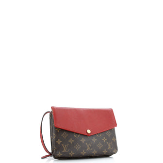 Louis Vuitton Twice Handbag Monogram Canvas and Leather