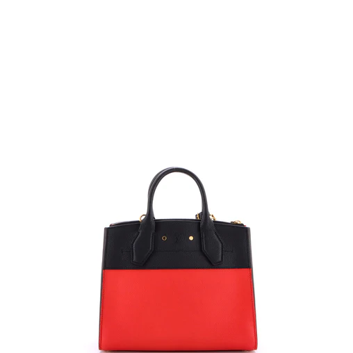 Louis Vuitton City Steamer Handbag Leather PM