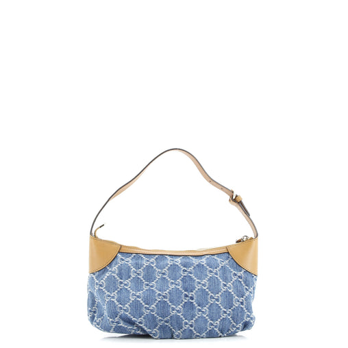 Gucci Pochette GG Denim with Leather Small