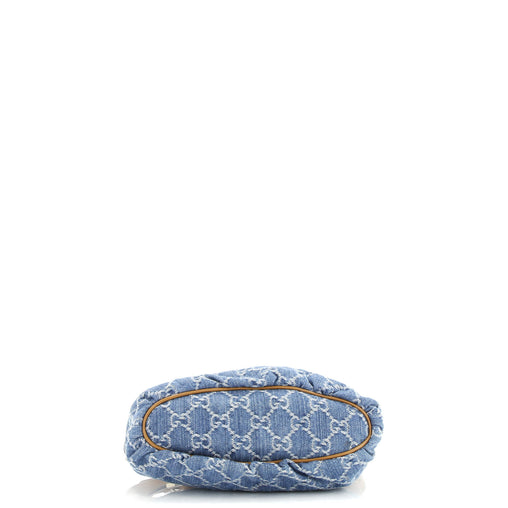 Gucci Pochette GG Denim with Leather Small