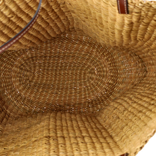 Loewe Shell Basket Bag Woven Raffia Medium