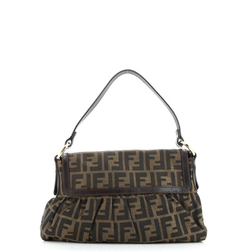 Fendi Chef Flap Bag Zucca Canvas Small