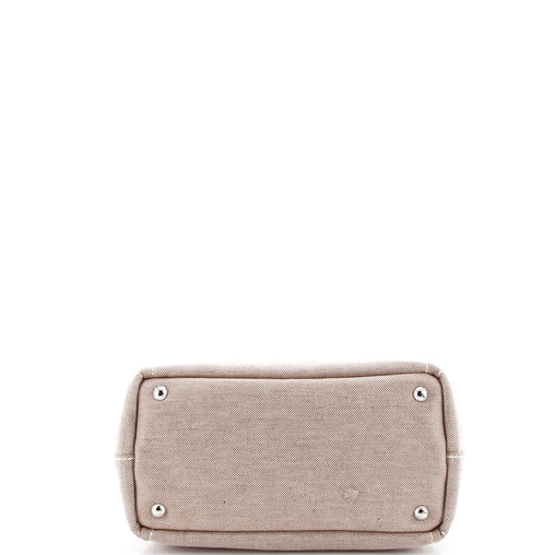 Miu Miu Logo Convertible Tote Printed Denim Medium